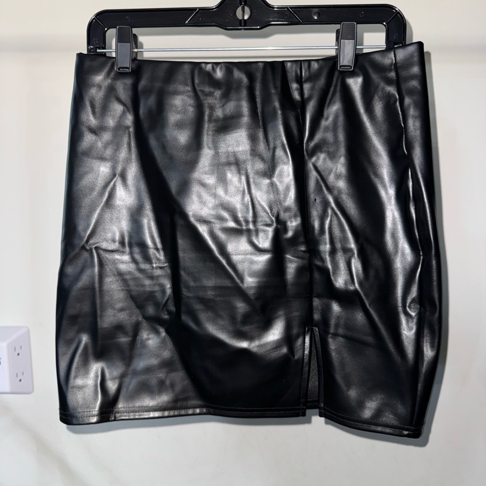 Black Leather Skirt